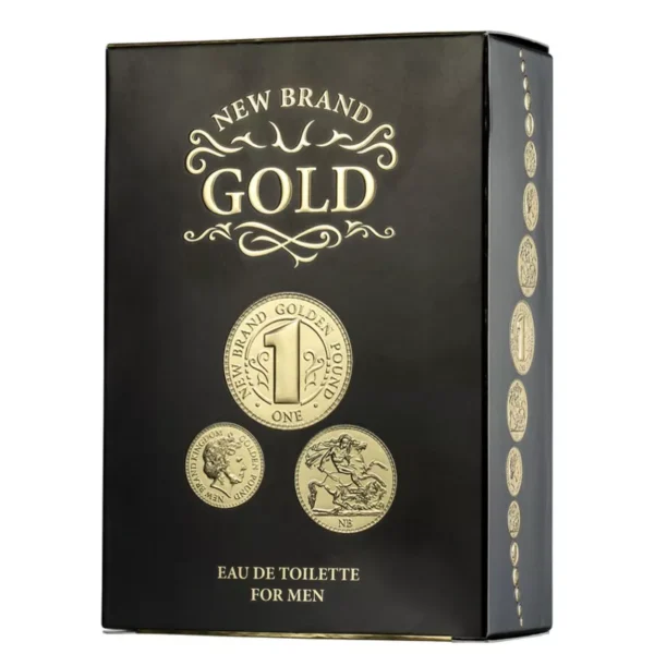 Gold New Brand Eau de Toilette Perfume Masculino 100ml - Image 3