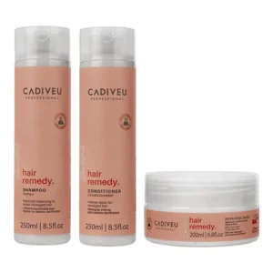 Cadiveu Professional Essentials Hair Remedy Kit Home Care Shampoo + Condicionador 250ml e Máscara 200ml