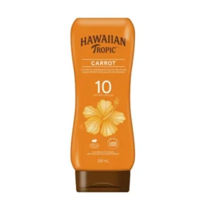 Protetor Solar Hawaiian Tropic Carrot Loção de Cenoura FPS 10 com 240ml