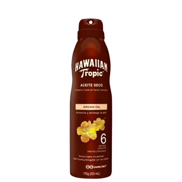 Hawaiian Tropic Aceite Seco FPS 6 - Protetor Solar em Spray 170g