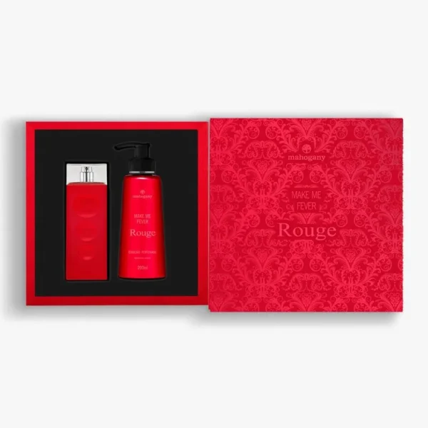 Kit Make me Fever Rouge Fragrância 100 ml e Hidratante 200 ml